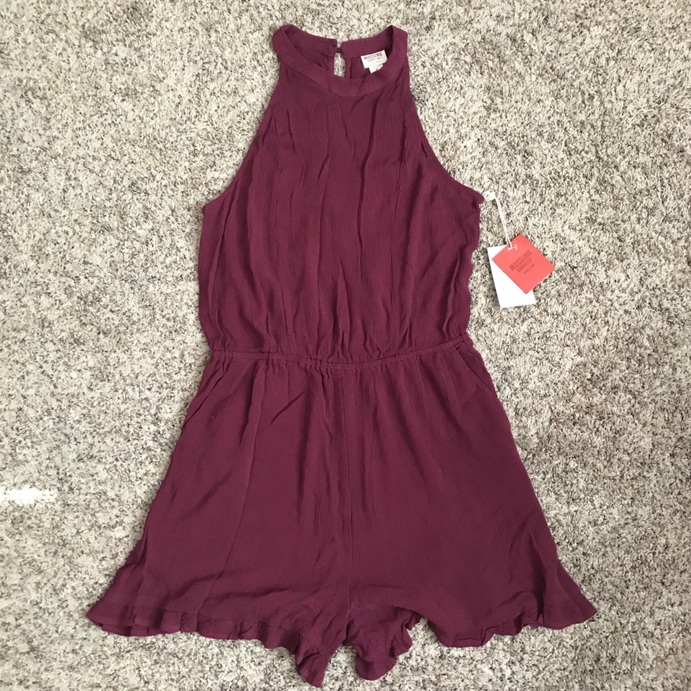 Romper, burgundy